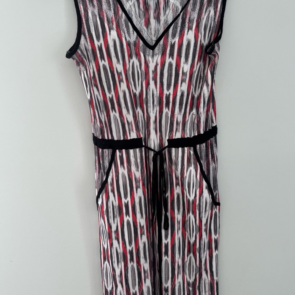 Komarov Alex and Ava dress in Gray, White, red
